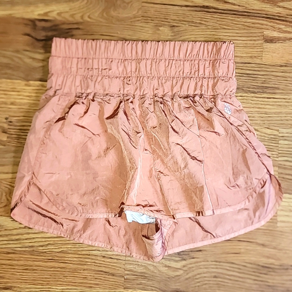 Free people running high waist shorts